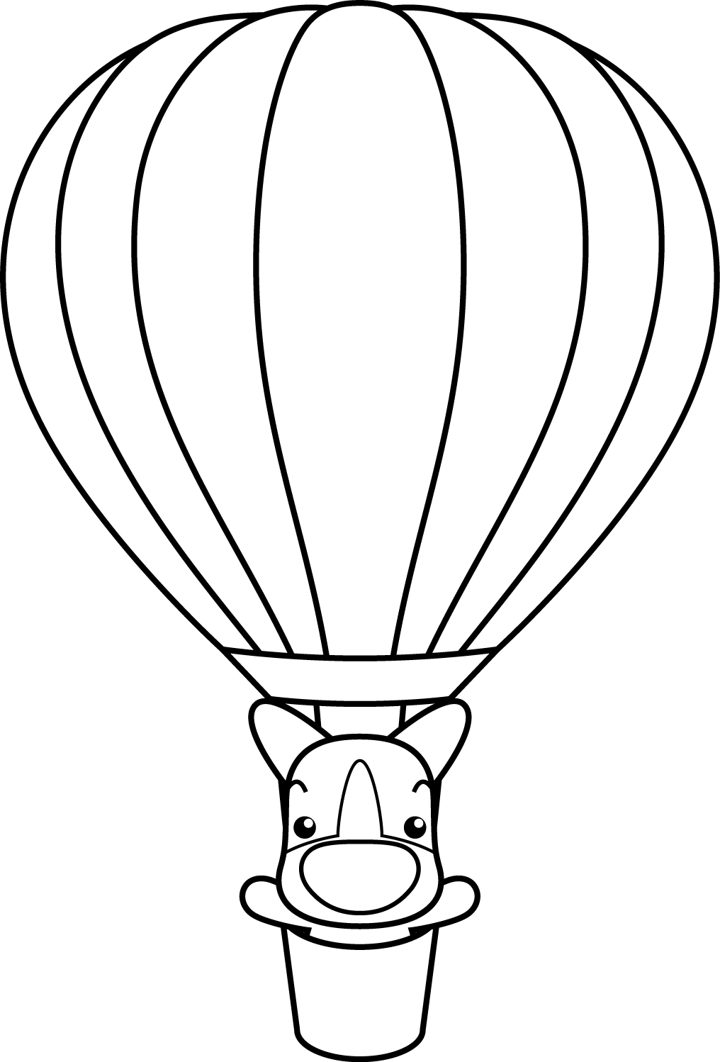 印刷用イラスト 気球